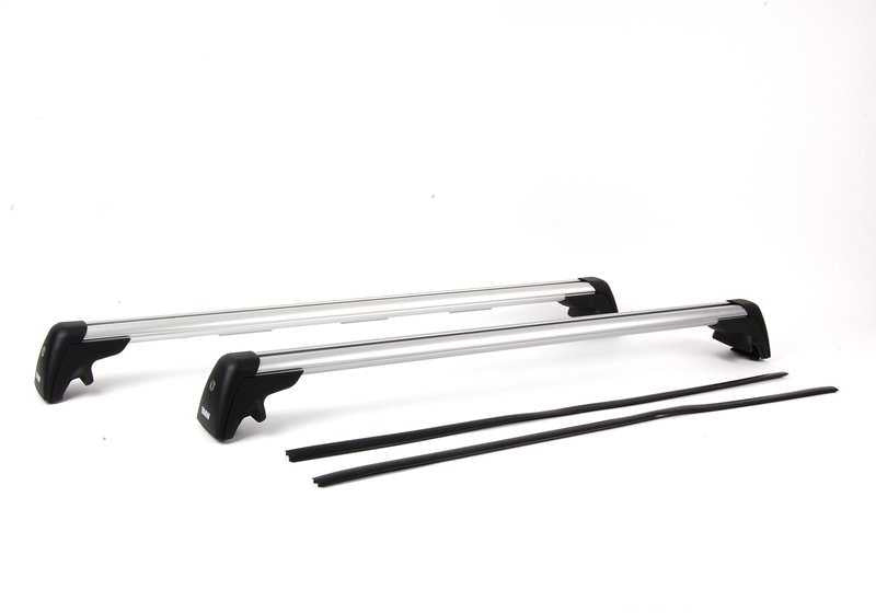 Barras de techo (portaequipajes) OEM 82710415052 para BMW E61, E61N. Original BMW.