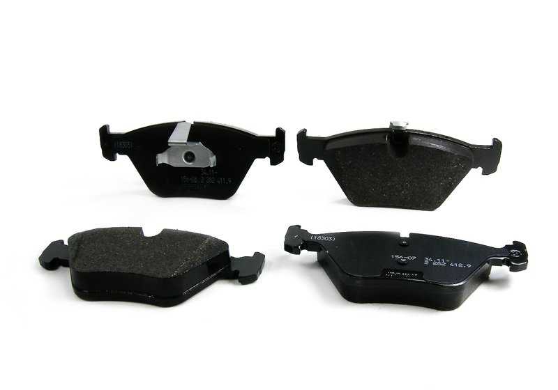 Set di pastiglie dei freni senza amianto OEM 34112282416 per BMW E46 M3 (BL93, BR93). BMW originale.