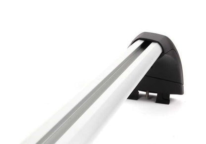 OEM roof bars 82712150092 for BMW F10 and F10N. Compatible with holders, carriers and chests. Anti -theft system included. Original BMW.