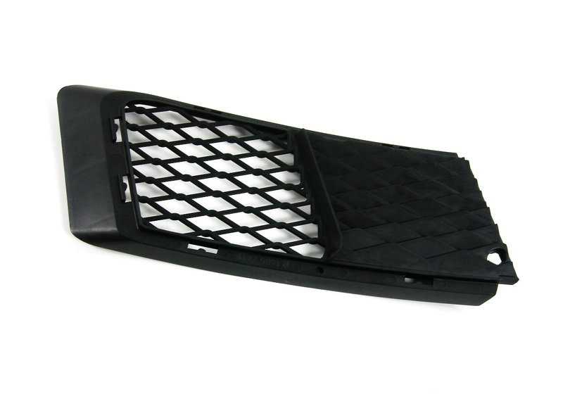 Aberto parcialmente a grade frontal esquerda OEM 51117154719 para BMW E92 e E93. BMW original.