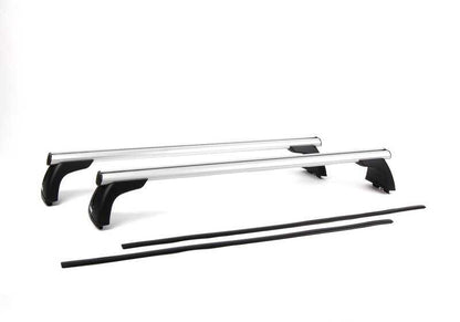 Barras de techo OEM 82710433991 para BMW E82 (todos los modelos compatibles). Sistema antirrobo, aluminio resistente, carga máx. 75 kg. Original BMW.