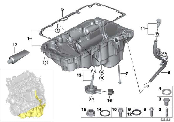 Varilla De Aceite Para Bmw E81 E82 E87 E88 E90 E91 E92 E93 E84. Original Recambios