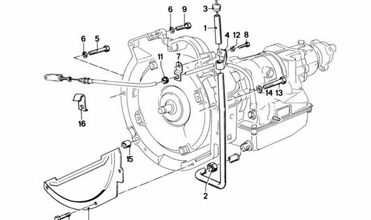 Varilla de medición de aceite OEM 24111205817 para BMW E12, E24. Original BMW.
