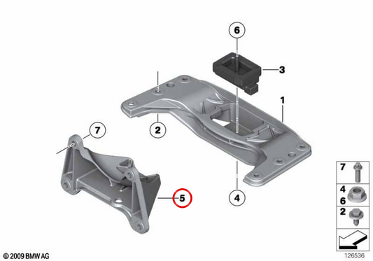 Prise en charge de la boîte de vitesses OEM 22326781229 pour BMW F07, F10, F11, F18, F06, F12, F13, F01, F02. BMW d'origine.