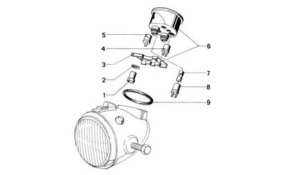 Tuerca OEM 62111350574 para BMW (Modelos compatibles: E21, E30, E34, E28, E24, E23). Original BMW.
