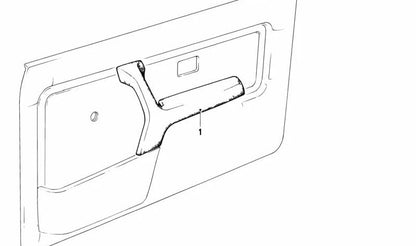 Reposabrazos delantero izquierdo OEM 51411911181 para BMW E30. Original BMW.