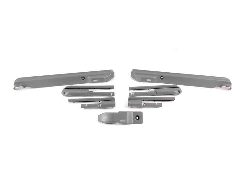 Tapa embellecedora gris OEM 52108217314 para BMW Serie 5 E39 y Serie 7 E38. Pieza original BMW.