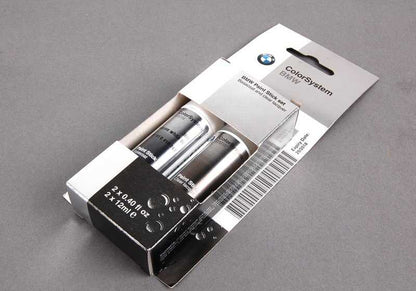 OM 51910419747 white retouching paint for BMW {E46, E60, E61, E70, E71, E81, E82, E83, E84, E87, E88, E90, E91, E92, E93, F01, F0 2, F10, F11, F20, F25, F30, F31, F32, F34, F36, G30, G31, X1, X3, X5, X6, Z4, M3, M5}. Original BMW.
