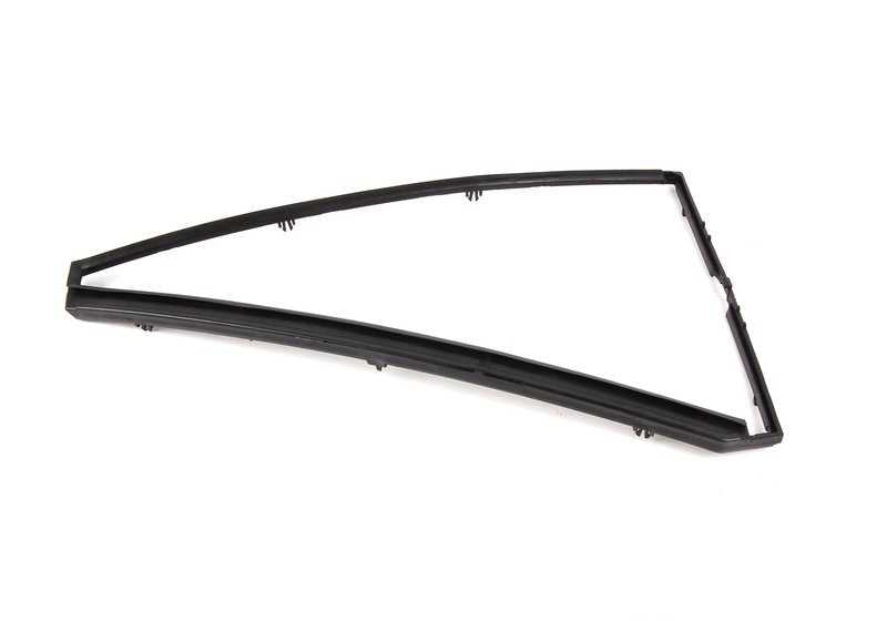 Marco soporte cristal lateral fijo derecho OEM 51348402576 para BMW X5 E53 (3.0d, 3.0i) modelos 2001–2006. Pieza original BMW.
