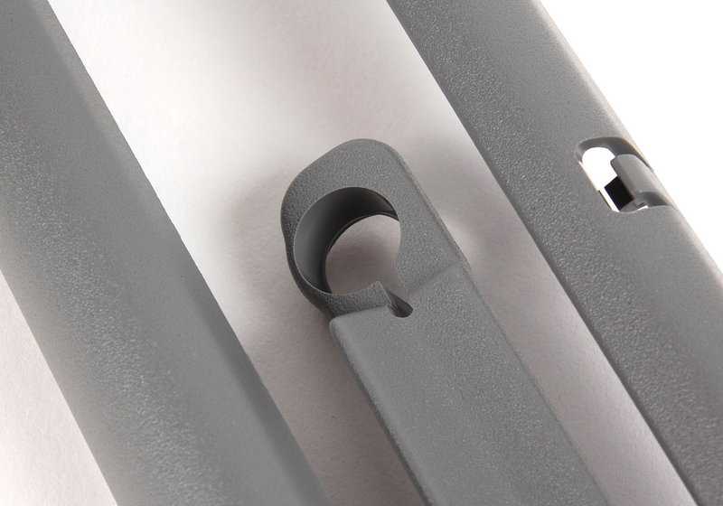 Tapa embellecedora gris OEM 52108217314 para BMW Serie 5 E39 y Serie 7 E38. Pieza original BMW.