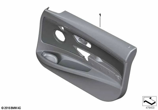 Revestimiento de Puerta Tela delantera izquierda para BMW Serie 3 F34, F34N (OEM 51418056903). Original BMW