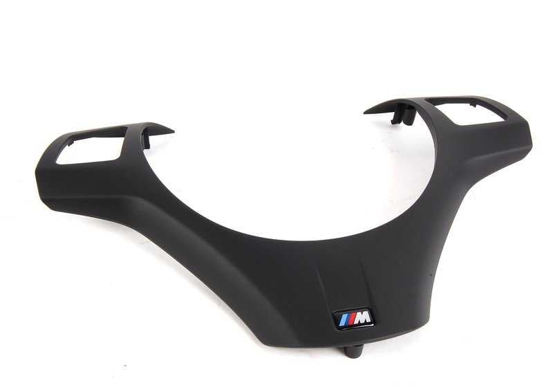 Tapa embellecedora negra volante M multifunción OEM 32307845940 para BMW E82, E90, E90N, E92, E92N, E93, E93N. Original BMW.