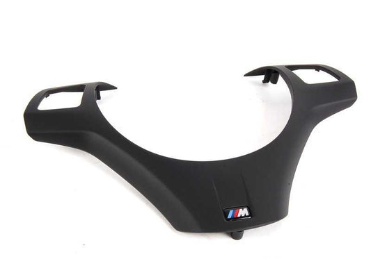 Tapa embellecedora negra volante M multifunción OEM 32307845940 para BMW E82, E90, E90N, E92, E92N, E93, E93N. Original BMW.