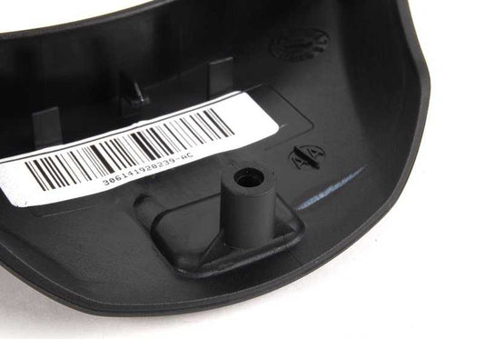 Tapa embellecedora negra volante M multifunción OEM 32307845940 para BMW E82, E90, E90N, E92, E92N, E93, E93N. Original BMW.