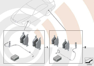 Value Line 3 Series Sensor-Bremsbelagsatz. Original BMW Ersatzteile