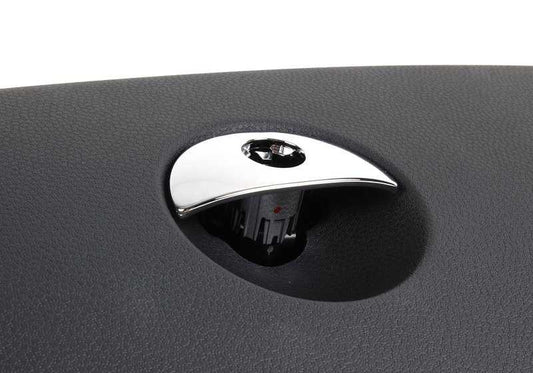 Guantera con cerradura OEM 51166959970 para MINI R50, R52, R53. Color negro panther. Compatible con modelos Cooper, One y Cooper S de 2001 a 2008. Original MINI.