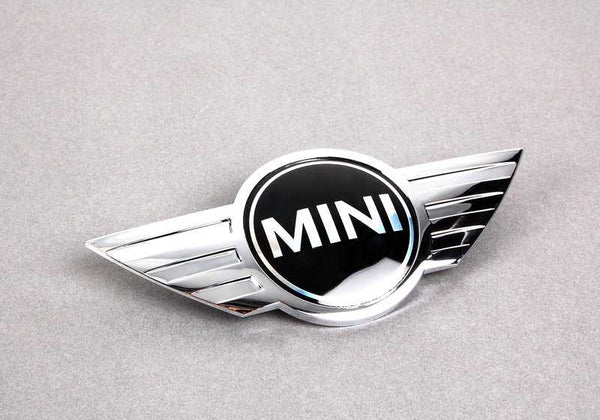 Emblema delantero OEM 51147026184 para MINI R50, R52, R53 (2000-2008). Original MINI.
