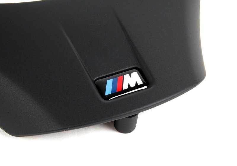 Tapa embellecedora negra volante M multifunción OEM 32307845940 para BMW E82, E90, E90N, E92, E92N, E93, E93N. Original BMW.