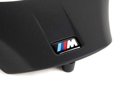 Tapa embellecedora negra volante M multifunción OEM 32307845940 para BMW E82, E90, E90N, E92, E92N, E93, E93N. Original BMW.