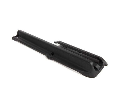 Embellecedor trasero izquierdo OEM 52108270023 para BMW E46, E64, E64N. Pieza original BMW. Ideal para sustituir la moldura lateral del respaldo del asiento trasero. Color negro.