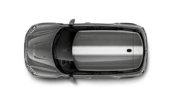 Kit de vinilos deportivos para techo blanco OEM 51142414409 para MINI F60 (Cooper). Mejora estética con diseño exclusivo y fácil instalación. Original MINI.