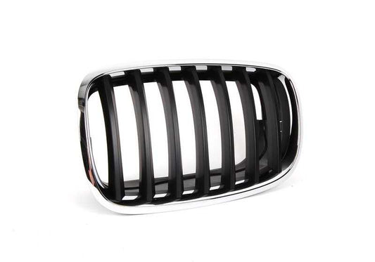 Rejilla de adorno delantera izquierda OEM 51137157687 para BMW X5 E70, X5 E70 LCI, X6 E71. Original BMW.