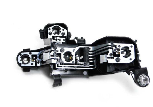 Portalámpara izquierdo para indicador de dirección trasero OEM 63216923305 para BMW Serie 5 E60, E61. Original BMW.