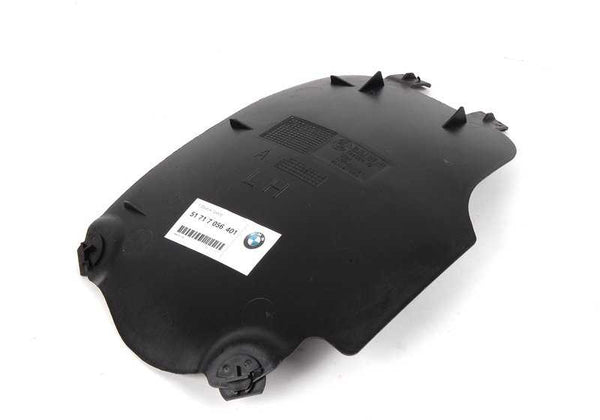 Tapa izquierda OEM 51717056401 para BMW Z4 E85 (2.0i, 2.2i, 2.5i) y E86. Pieza de recambio original BMW para el paso de rueda delantero (radarhaus). Original BMW.