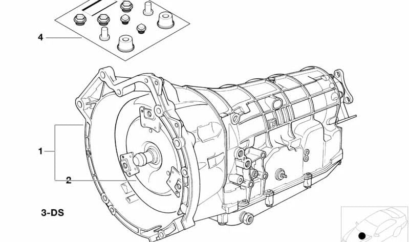 Juego de juntas OEM 24271421013 para BMW E36, E34, E39, E32, E38 con cambio automático A5S 310Z. Compatible con modelos 320i. Original BMW.