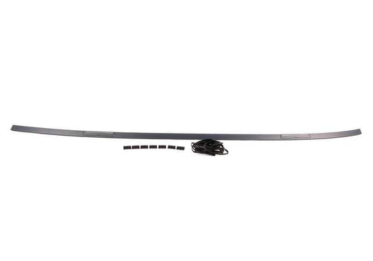Listón de adorno de techo imprimado izquierdo OEM 51137124253 para BMW Serie 3 E90, E90 LCI. Original BMW.