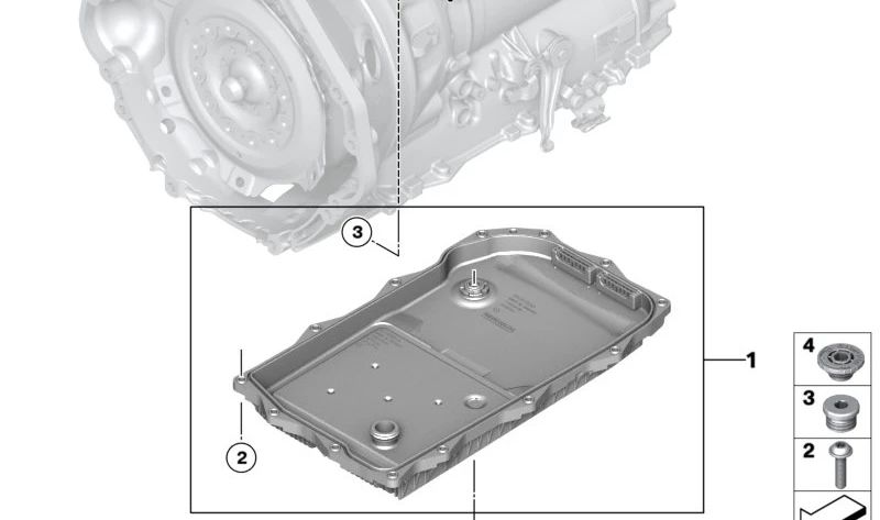 Tornillo de vaciado de aceite OEM 24117588765 para BMW F30, G20, G21, F10, F18, G30, G31, G38, G32, F01, F02, G11, G12, G01, G08, G02, F15, G05. Original BMW.