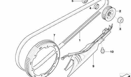 Anillo obturador toroidal OEM 23007679161 para motos BMW F 650 CS (K14) 12V manual. Original BMW Motorrad.