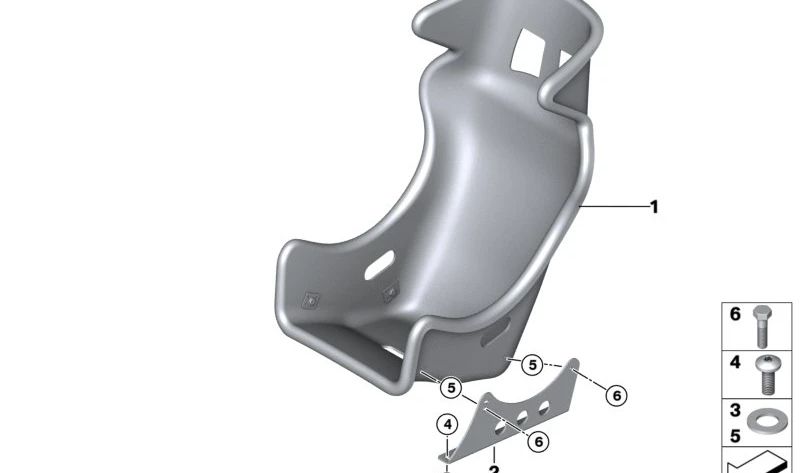 Tornillo OEM 07147146686 para BMW (Modelos compatibles: E81, E82, E87, E90, E91, E92). Original BMW.