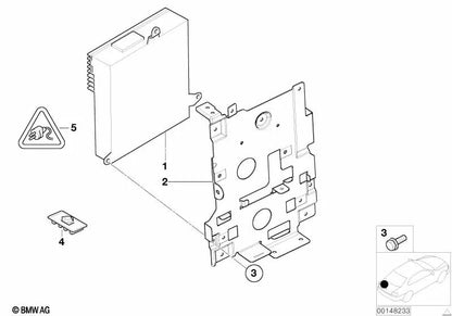 HIFI -Systemverstärker für BMW X5 E53 (OEM 65128379376). Original BMW