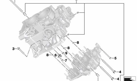 Tobera de pulverización de aceite OEM 11117729505 para BMW i3 (I01). Original BMW.