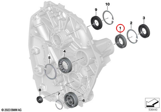 OEM 23001542937 Starres Radiallager für BMW Motorrad R 1300 GS, R 1300 GS Adventure, R 1300 RT... und mehr. Original BMW Motorrad.