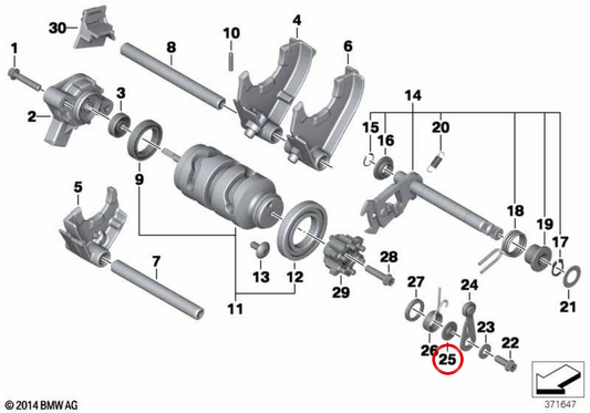 Apoyo lateral OEM 23007690397 para motos BMW F 700 GS, F 800 GT, F 800 S, F 800 ST, F 650 GS, F 800 GS... y más. Original BMW Motorrad.
