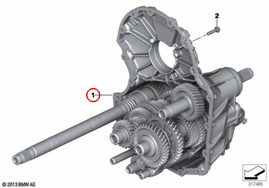 Cambio 6a marcia argento OEM 23008567243 per moto BMW R1200GS, R1250GS, R1200RT, R1250RT, R1200R, R1250R, R1200RS, R1250RS. BMW Motorrad originale.