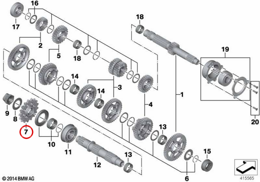 Roda dentada OEM 23008569917 para motocicletas BMW HP4, S 1000 RR, S 1000 XR, M 1000 R... e muito mais. Originais BMW Motorrad.