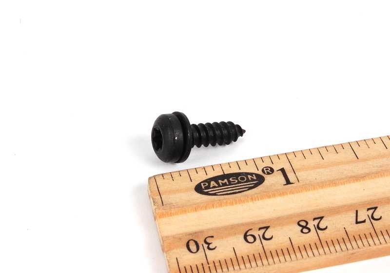 Tornillo chapa OEM 07119906876 para BMW E82, F22, F23, F44, F87, E36, E90, E92, E93, F30, F35, F80, F32, F33, F82, F83, E38, G11, G12, F91, G14. Original BMW.