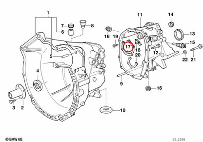 OEM retention plate 2311128321 for BMW E87, E36, E46, E34, E39, Z3, E85. Original BMW.