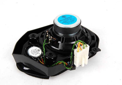 Altavoz trasero izquierdo OEM 65138357879 para BMW E36 (316i, 318i, 320i, 323i, 325i, 328i, M3, Compact, Coupé, Touring, Berlina, Cabrio). Original BMW.