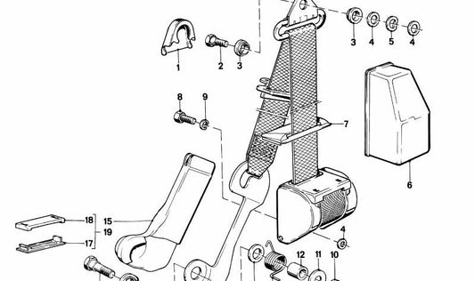 Arandela OEM 72111857251 para BMW E21, E24. Original BMW.
