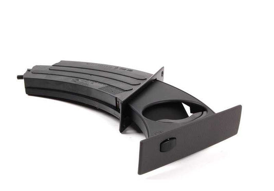 Soporte para bebidas interior OEM 51457063167 en color Basaltgrau para BMW Serie 5 E60, E60 LCI, E61, E61 LCI. Original BMW.