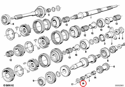 Nego Rose OEM 23211205212 für BMW E30, E12, E28, E24 und E23. Original BMW.