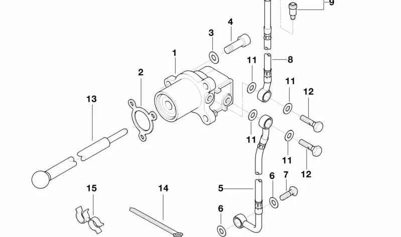 Tubo de ventilação da embreagem OEM 21522352174 para BMW Motorrad K 1200 GT, K 1200 RS... e muito mais. Originais BMW Motorrad.