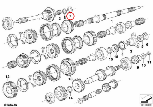 OEM 23221202741 Riduccia di supporto per BMW E30, E12, E28, E34, E24, E23. BMW originale.