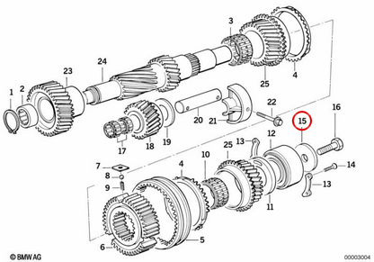 OEM -Transmissionsabscheider 23221224796 für BMW E36, E46, E34, E39, E32, E38, E53. Original BMW.