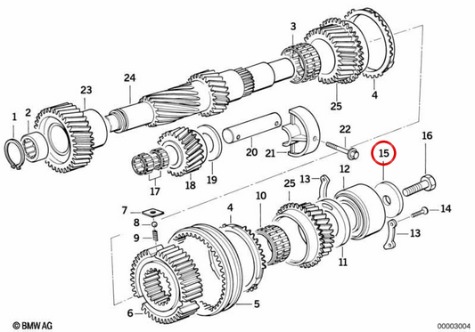 OEM -Transmissionsabscheider 23221224796 für BMW E36, E46, E34, E39, E32, E38, E53. Original BMW.