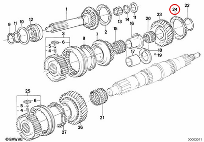 OEM Synchronizer Ring 23231228097 für BMW E30, E28, E34, E24, E23, E32, Z1. Original BMW.